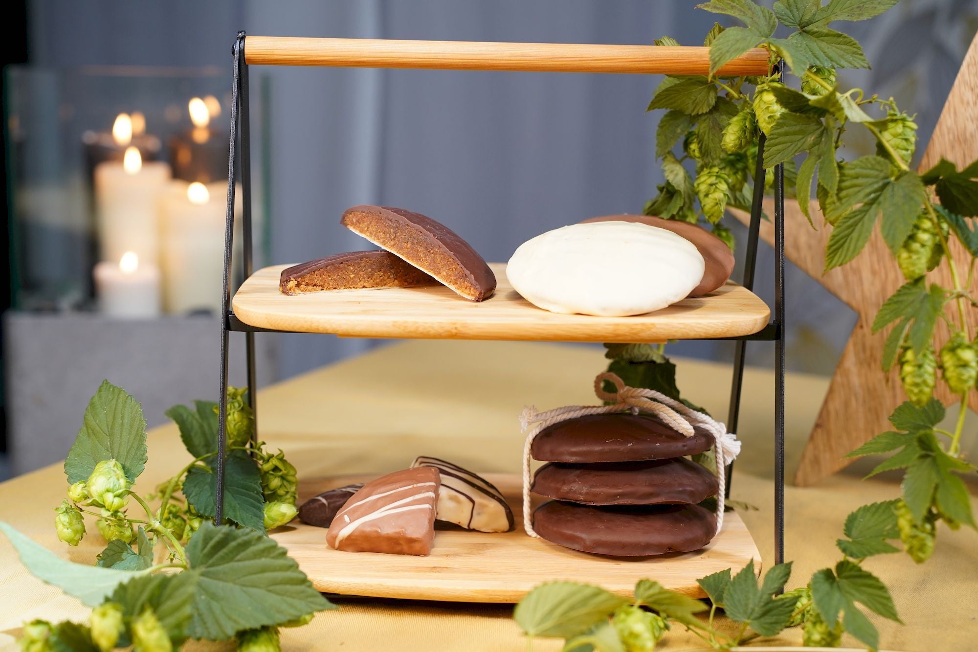 Elisenlebkuchen (1 Stk.) - weiße Schokolade